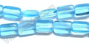 Puff Rectangle - Ocean Blue Crystal  16"