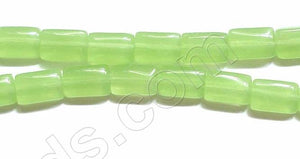 Puff Rectangle - Olive Green Chalcedony  16"