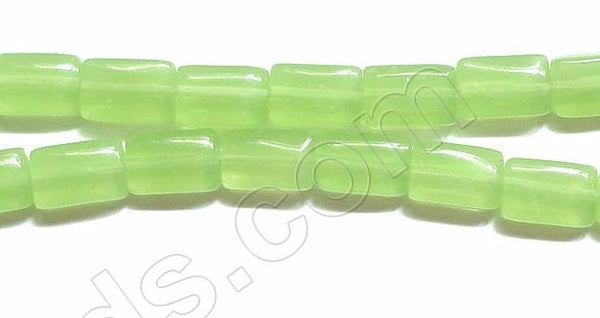 Puff Rectangle - Olive Green Chalcedony  16"