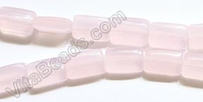 Puff Rectangle - Pink Chalcedony  16"