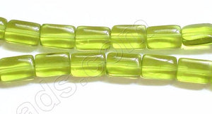 Puff Rectangle - Peridot Green Crystal  16"