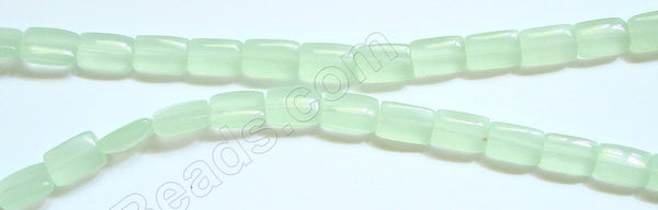 Puff Rectangle - Light Green Chalcedony   16"