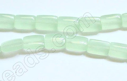 Puff Rectangle - Light Green Chalcedony   16"