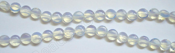 Puff Coin  -  Synthetic White Opal  16"