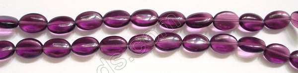 Red Fluorite  -  Puff Ovals   16"