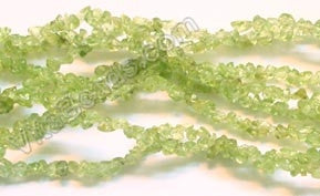 Peridot  - Chips 36"    4-6mm