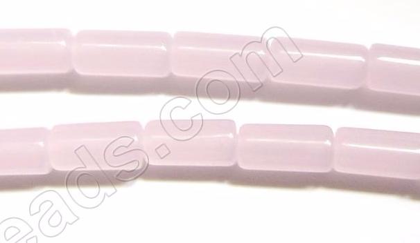 Round Tube - 049 Pink Chalcedony Quartz  16"