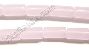 Round Tube - 049 Pink Chalcedony Quartz  16"