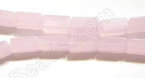 Pink Chalcedony Qtz  -  Cuboid Rectangle  16"