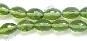 Faceted Eggs - 054 Emerald Green Crystal  16"