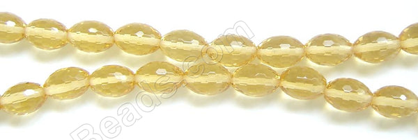 Faceted Eggs - 008 Light Citrine Crystal  16"