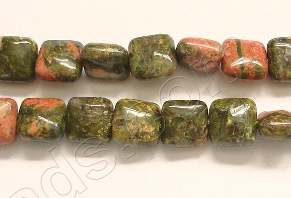 Unakite  -  Puff Squares  16"