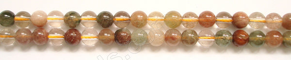 Multi-Rutilated Quartz (Light) -  Smooth Round  16"