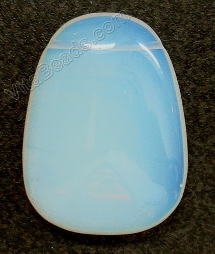 Pendant - Smooth Ladder Synthetic White Opal