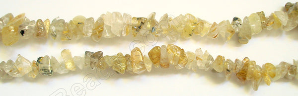 Yellow Rutilated Quartz AA - Chips 36"