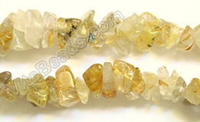 Yellow Rutilated Quartz AA - Chips 36"