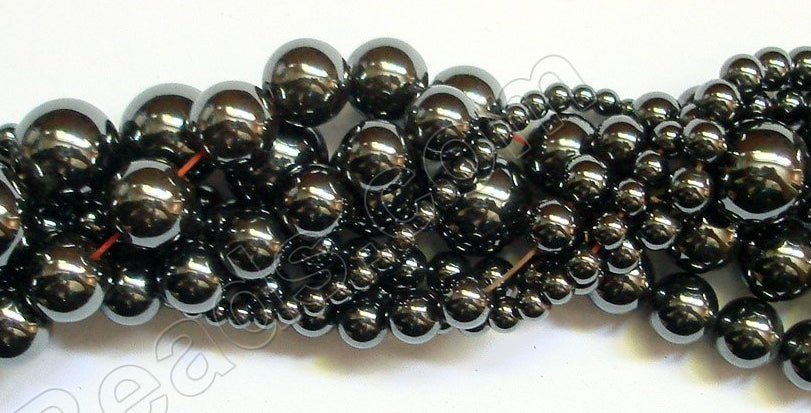 Hematite  -  Smooth Round 16"