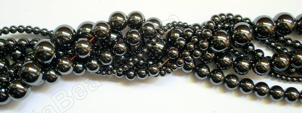 Hematite  -  Smooth Round 16"