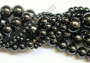 Hematite  -  Smooth Round 16"