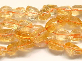 Citrine  -  Small Free Form Nuggets  16"