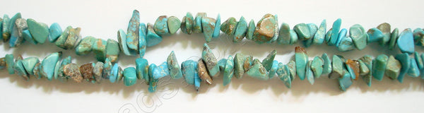 Blue Chinese Turquoise  - Chips  36"