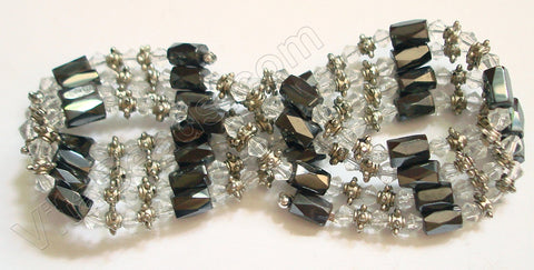 Magnetic Hematite Necklaces - Clear Crystal