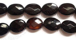 Black Onyx  -  Faceted Oval  16"