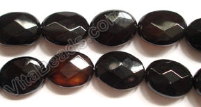 Black Onyx  -  Faceted Oval  16"