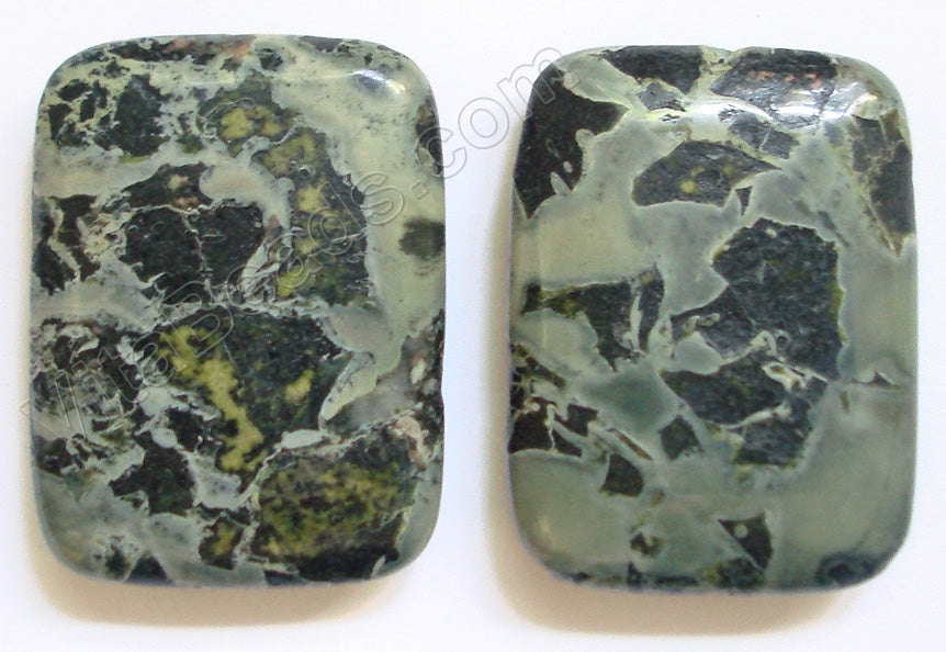 Pendant - Smooth Rectangle USA Zebra Stone