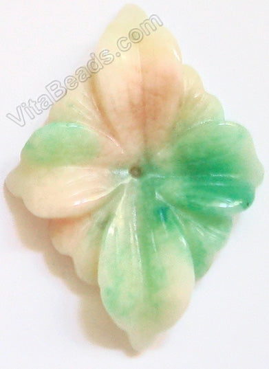 Candy Jade Pendant - Diamond Flower - Mixed Light