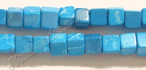 Howlite TQ -  Cubes  16"