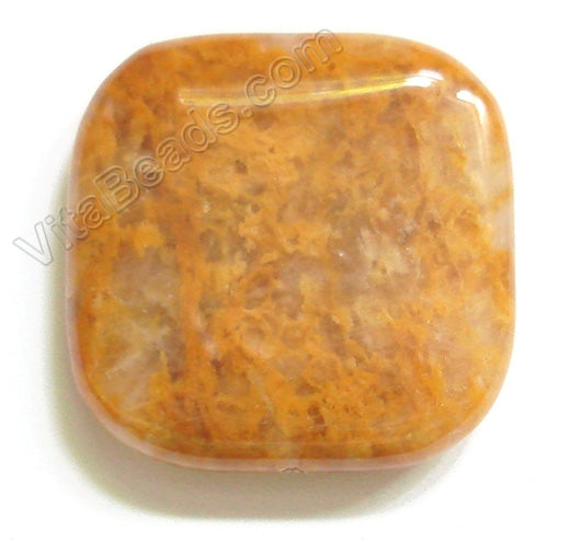 Pendant - Smooth Square Yellow Jade