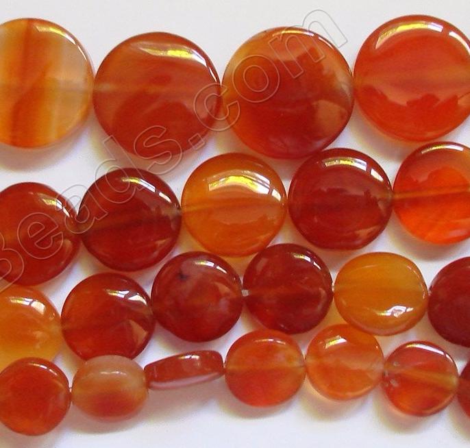 Carnelian - Flat Coin 16"