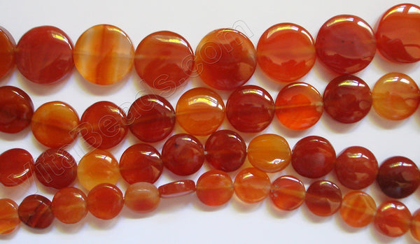 Carnelian - Flat Coin 16"