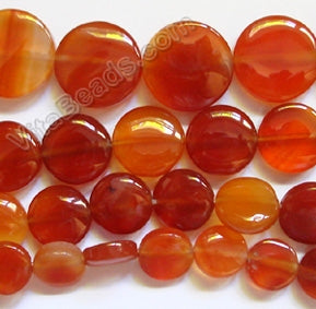 Carnelian - Flat Coin 16"