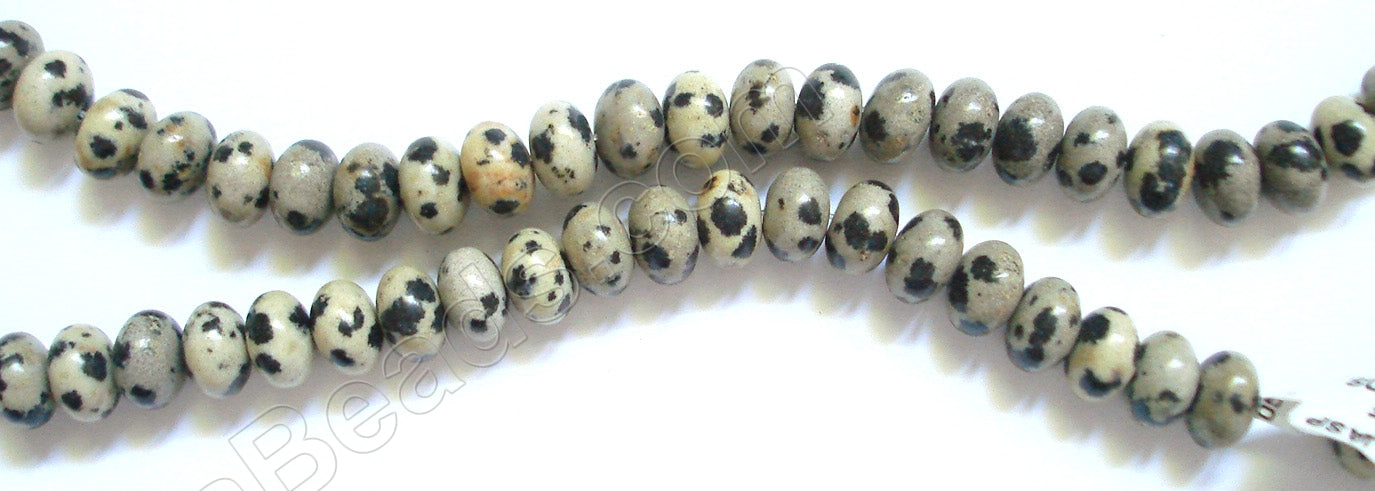 Dalmatian Jasper - Smooth Rondel  16"