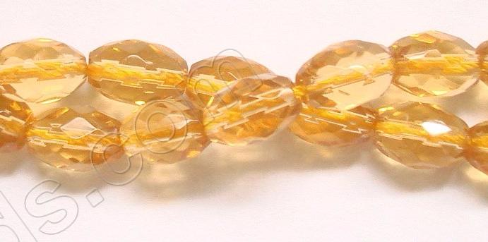 Citrine Crystal  -  Faceted Rice  16"