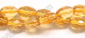 Citrine Crystal   -  Faceted Rice  16"
