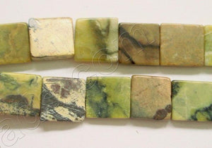 Yellow Chinese Turquoise  -  Flat Square  16"