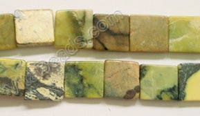 Yellow Chinese Turquoise  -  Flat Square  16"