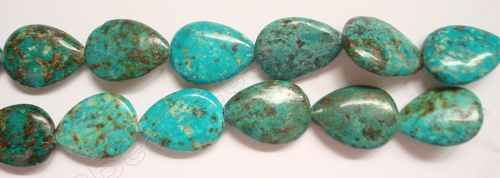 Africa Turquoise - 25x35mm Puff Drops  16"