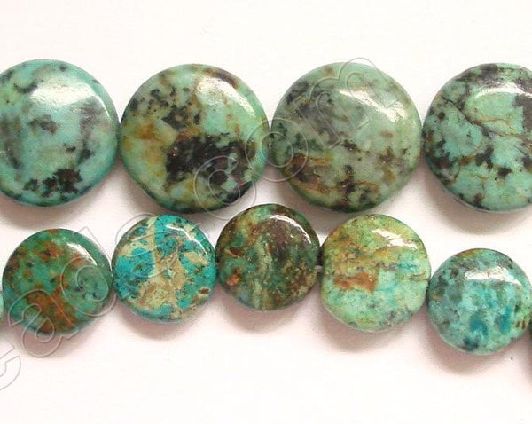Africa Turquoise - Puff Coins  16"