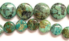 Africa Turquoise - Puff Coins  16"