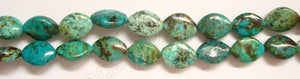 Africa Turquoise - 13x20mm Puff Rice  16"