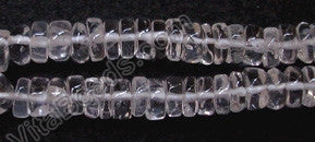 Crystal  -  Heishi  14"    6mm