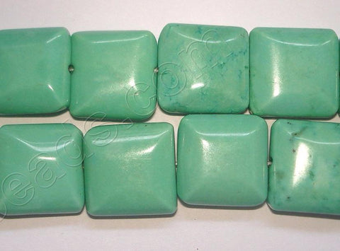 Stablelized Olive Turquoise - Puff Square 16"