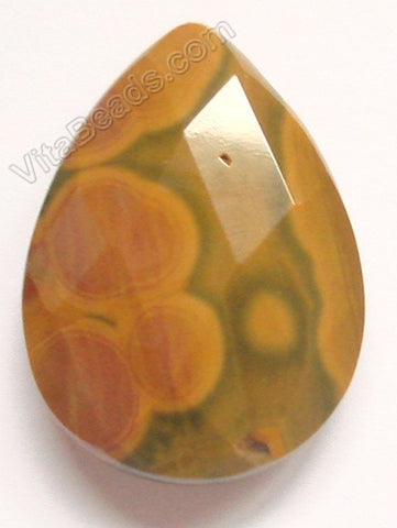 Faceted Pendant - Briolette Rhyolite - Mixed