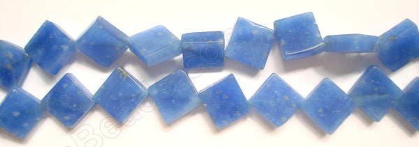 Blue Quartz - Flat Diamond  16"