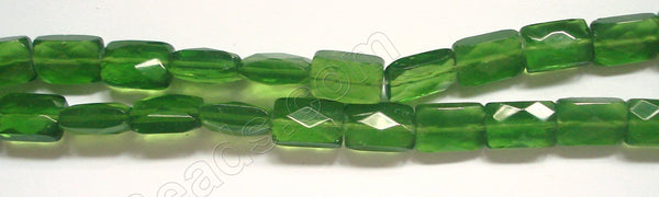 Green Crystal Qtz  -  Faceted Rectangles  12"