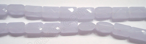 Light Purple Chalcedony Qtz  -  Faceted Rectangles  12"